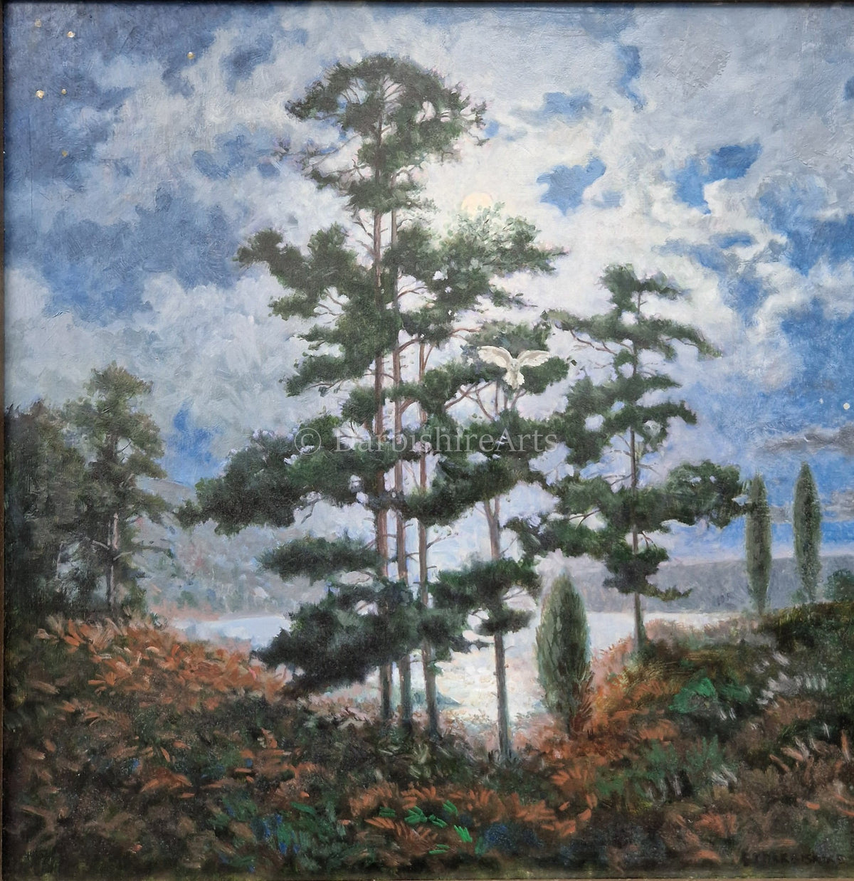 'Moonlight Through The Pines' original painting 'SOLD'