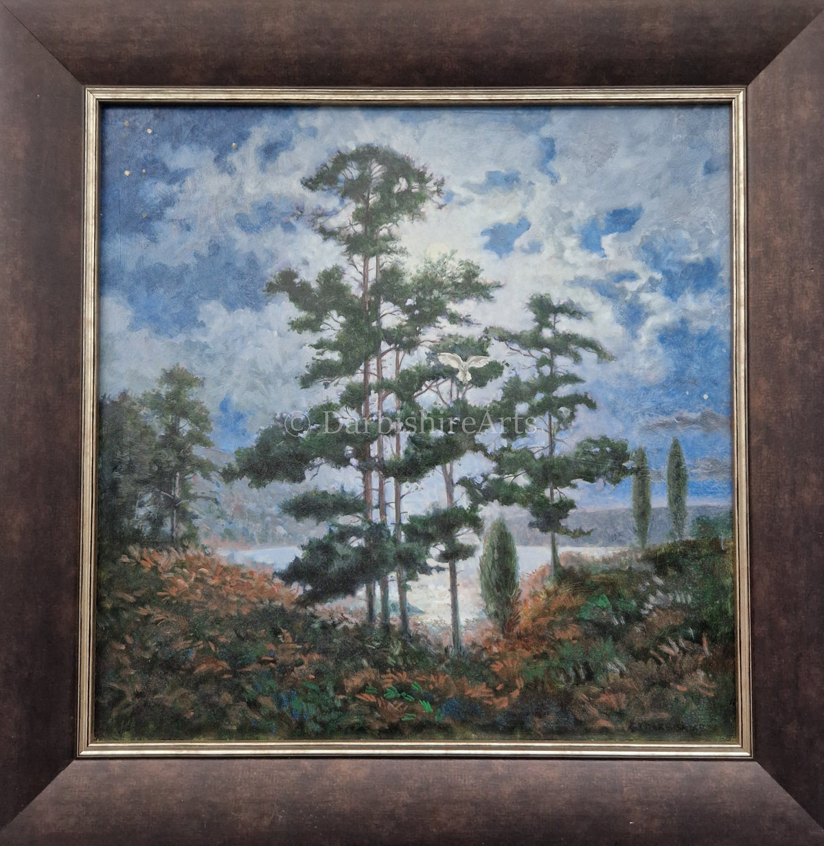 'Moonlight Through The Pines' original painting 'SOLD'