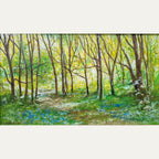 'The First Bluebells' original painting