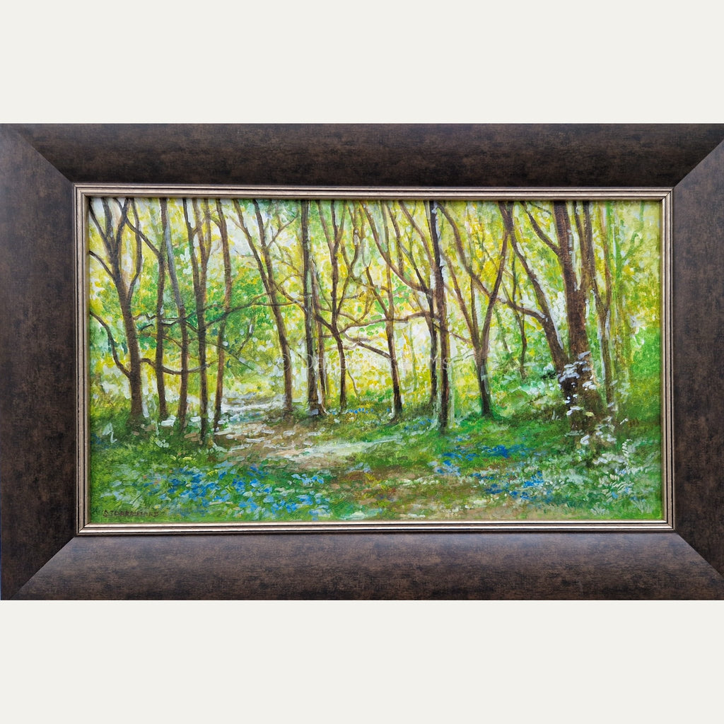 'The First Bluebells' original painting