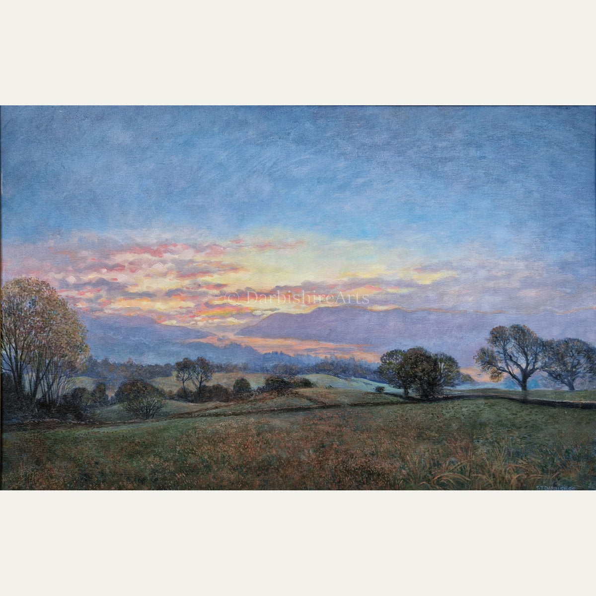 'Sunset over Windermere' original painting